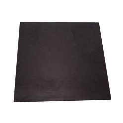 Noir Plaques de moule en pvc, rectangle, fournitures de matériel de modèle de table de sable, noir, 300x300x3.2mm