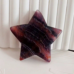 Garnet Natural Garnet Star Healing Stones, Pocket Palm Stones for Reiki Ealancing, 57x57x18mm