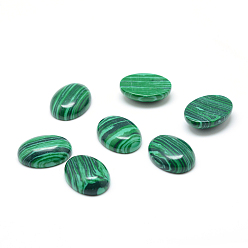 Malaquita Cabujones sintéticos de piedras preciosas de malaquita, oval, 20x15x6 mm