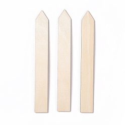 Bisque Miniature Unfinished Wood Fence Pieces, for Kid Painting Craft, Dollhouse Accessories, Arrow, Bisque, 160x20x2.5mm
