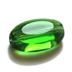 Verde Imitación perlas de cristal austriaco, aaa grado, facetados, oval, verde, 11.5x8x4 mm, agujero: 0.9~1 mm