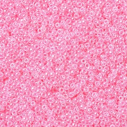 (RR544) Dark Cotton Candy Pink Ceylon Миюки круглые бусины рокайль, японский бисер, (rr 544) темная сахарная вата розовый цейлон, 11/0, 2x1.3 мм, Отверстие : 0.8 мм , около 5500 шт / 50 г