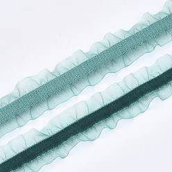 Bleu Vert Ruban organza de velours, sarcelle, 3/4 pouce (18 mm), environ 20 yards / rouleau (18.29 m / rouleau)