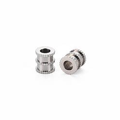 Stainless Steel Color 201 Stainless Steel Beads, Column, Cadmium Free & Nickel Free & Lead Free, Column, Stainless Steel Color, 6.5x6mm, Hole: 3mm