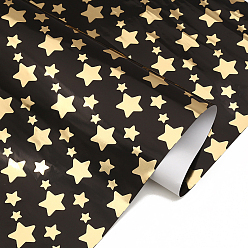 Estrella Hojas de papel de regalo, Rectángulo, decoración de papel de regalo de ramo de flores plegadas, patrón de estrella, 700x500 mm