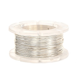 Old Lace Round Copper Craft Wire, for Jewelry Making, Long-Lasting Plated, Old Lace, 26 Gauge, 0.4mm, about 65.61 Feet(20m)/roll