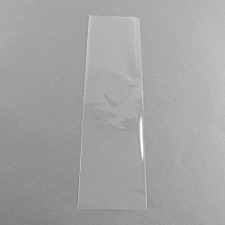 Прозрачный OPP мешки целлофана, прямоугольные, прозрачные, 25x7 см, одностороннее толщина: 0.035 мм