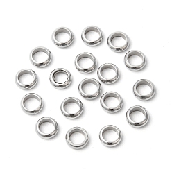 304 Stainless Steel 304 Stainless Steel Beads, Ring, 6x2mm, Hole: 4mm