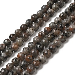 Syenite Brins de perles de syénite fluorescente naturelle (lueur sous la lumière uv), ronde, 4.7mm, Trou: 0.5mm, Environ 84 pcs/chapelet, 14.84''~14.96'' (37.7~38 cm)