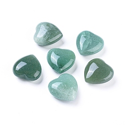 Aventurine Verte Pierre d'amour de coeur d'aventurine verte naturelle, pierre de palme de poche pour équilibrer le reiki, 25.3x24.8x11.5mm