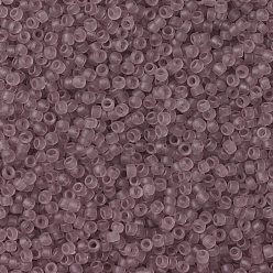 (6F) Transparent Frost Light Amethyst Toho perles de rocaille rondes, perles de rocaille japonais, (6 f) améthyste givrée transparente, 11/0, 2.2mm, Trou: 0.8mm, environ5555 pcs / 50 g