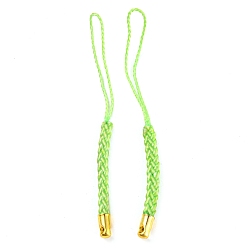 Pelouse Verte Sangles mobiles en corde polyester, avec accessoires en fer plaqués or , pelouse verte, 7.6~8.1 cm