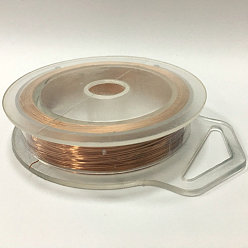 Red Copper Round Copper Wire for Jewelry Making, Red Copper, 0.25mm, 30 Gauge, about 492.12 Feet(150m)/roll