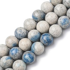 K2 Pierre Brins naturels de perles de pierre / goutte de pluie, ronde, 2mm, Trou: 10mm, Environ 1 pcs/chapelet, 38~40 pouce (15.12~15.51 cm)