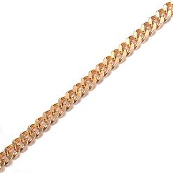 Golden Ion Plating(IP) 304 Stainless Steel Twisted Chains Curb Chains, Unwelded, for Jewelry Making, Golden, 4x2.5x1mm, about 32.8 Feet(10m)/card