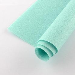 Аквамарин Нетканые ткани вышивка иглы войлока для DIY ремесел, квадратный, аквамарин, 298~300x298~300x1 мм , около 50 шт / мешок