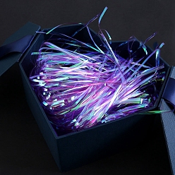 Средний Фиолетовый Красочный наполнитель из измельченной бумаги из рафии, для упаковки подарков и наполнения пасхальной корзины, средне фиолетовый, 3 мм, 50 г / мешок