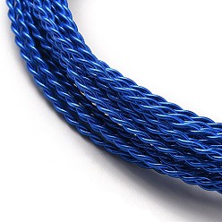 Azul Alambre de aluminio, redondo trenzado, azul, 1.6 mm, aproximadamente 16.40 pies (5 m) / rollo