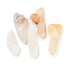 Cristal de Quartz Pépites en cristal de quartz naturel, décoration d'exposition pour la maison, baguettes de pierre de guérison, pour les décos de thérapie de méditation reiki chakra, 60~77x21~37x18~31mm