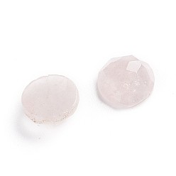 Quartz Rose Naturel a augmenté de cabochons de quartz, demi-tour / dôme, facette, 7~8x3.5mm