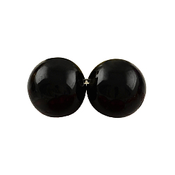 Negro Cuentas de lágrima de perlas de imitación de plástico abs, negro, 22.5x12 mm, Agujero: 2 mm, sobre 317 unidades / 500 g
