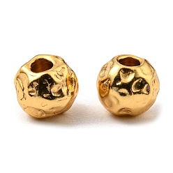 Oro 201 bolas de acero inoxidable, textura, rondo, dorado, 5 mm, agujero: 1.5 mm