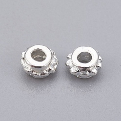 Silver Tibetan Style Alloy Beads, Lantern, Cadmium Free & Lead Free, Silver, 5.5x3.5mm, Hole: 1.5mm, about 4800pcs/1000g