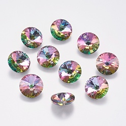 Volcano Faceted Glass Rhinestone Charms, Imitation Austrian Crystal, Cone, Volcano, 6x3mm, Hole: 1mm