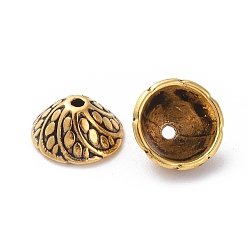 Oro Antiguo Casquillas de estilo tibetano, cono, sin cadmio y níque y plomo, oro antiguo, 11x5 mm, agujero: 1 mm