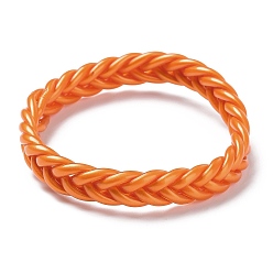 Verge D'or Bracelets extensibles tressés avec cordon en plastique, verge d'or, diamètre intérieur: 2-3/8 pouce (6 cm)