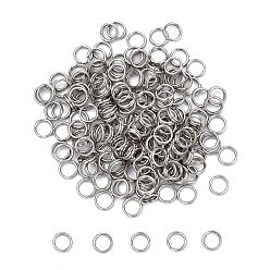 Stainless Steel Color 304 Stainless Steel Split Rings, Double Loops Jump Rings, Stainless Steel Color, 5x1.2mm, about 3.8mm inner diameter, 5000pcs/bag