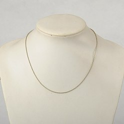 Серебро Железа ожерелье делая, железный шар бусинка цепи с железными наконечниками бортовых и латунные весной кольцевых застежками, серебряный цвет гальваническим, 18 дюйм