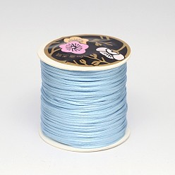 Alice Blue Nylon Thread, Rattail Satin Cord, Alice Blue, 1.5mm, about 38.27 yards(35m)/roll
