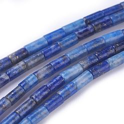 Lapis Lazuli Natural Lapis Lazuli Beads Strands, Dyed, Column, Cornflower Blue, 4x2.2mm, Hole: 0.8mm, about 99pcs/strand, 15.7 inch(40cm)
