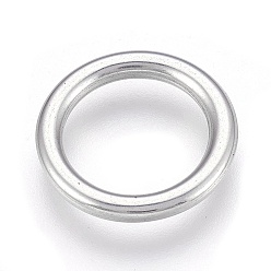 Stainless Steel Color 304 Stainless Steel Linking Rings, Ring, Stainless Steel Color, 19x2mm