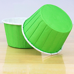 Citron Vert Moules à cupcakes en papier, supports de moules à muffins ingraissables emballages de cuisson, lime, 68x39mm, environ 50 pcs / ensemble