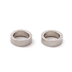 Stainless Steel Color 304 Stainless Steel Linking Rings, Round Ring, Stainless Steel Color, 3.5x1mm, Inner Diameter: 2.3mm