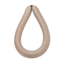 Bronze Cordon élastique rond, avec l'extérieur de la fibre et caoutchouc à l'intérieur, tan, 3 mm, environ 100 yards / paquet (300 pieds / paquet)