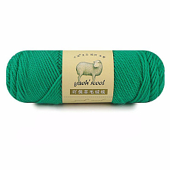 Green Wool Yarn, for Knitting & Crochet, Green, 2.5mm