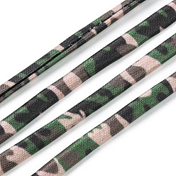 Verdemar Cordón elástico de poliéster plano, correas de costura accesorios de costura, verde mar, 5 mm, aproximadamente 3.28 yardas (3 m) / rollo