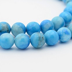 Natural Gemstone Natural Gemstone Dyed Round Bead Strands, 8mm, Hole: 1mm, about 49pcs/strand, 15.7 inch