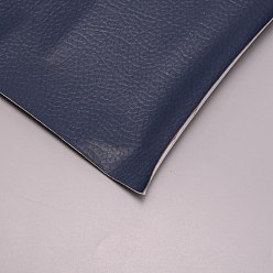 Темно-Синий Самоклеящаяся ткань из искусственной кожи, прямоугольные, темно-синий, 120x40.4x0.08 см