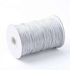 Gris Clair Câblés en polyester ciré coréen, gris clair, 2 mm, environ 100 verges / rouleau (300 pieds / rouleau)