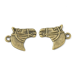 Antique Bronze Tibetan Style Alloy Pendants, Horse Head, Cadmium Free & Lead Free, Antique Bronze, 21x18.5mm, Hole: 2.5mm