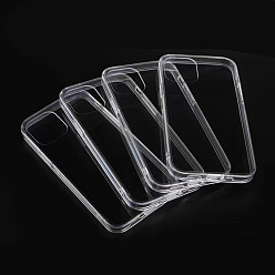 Clear Transparent DIY Blank Silicone Smartphone Case, Fit for iPhone12Min(5.4 inch), For DIY Epoxy Resin Pouring Phone Case, Clear, 13.15x6.42x0.74cm