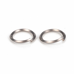 Color de Acero Inoxidable 304 anillo de salto de acero inoxidable, anillos del salto abiertos, color acero inoxidable, 15 calibre, 15.2x1.5 mm, diámetro interior: 11.2 mm