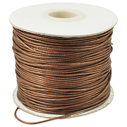 Sienna Korean Waxed Polyester Cord, Bead Cord, Sienna, 1.2mm, about 185yards/roll