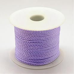 Pourpre Moyen Fil de nylon tressé, support violet, 2mm, environ 54.68 yards (50m)/rouleau