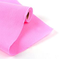 Rosa Caliente Tejido no tejido bordado fieltro de aguja para manualidades bricolaje, color de rosa caliente, 450x1.2~1.5 mm, sobre 1 m / rollo
