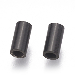 Electrophoresis Black 304 perlas de tubo de acero inoxidable, electroforesis negro, 6x3 mm, agujero: 2 mm
